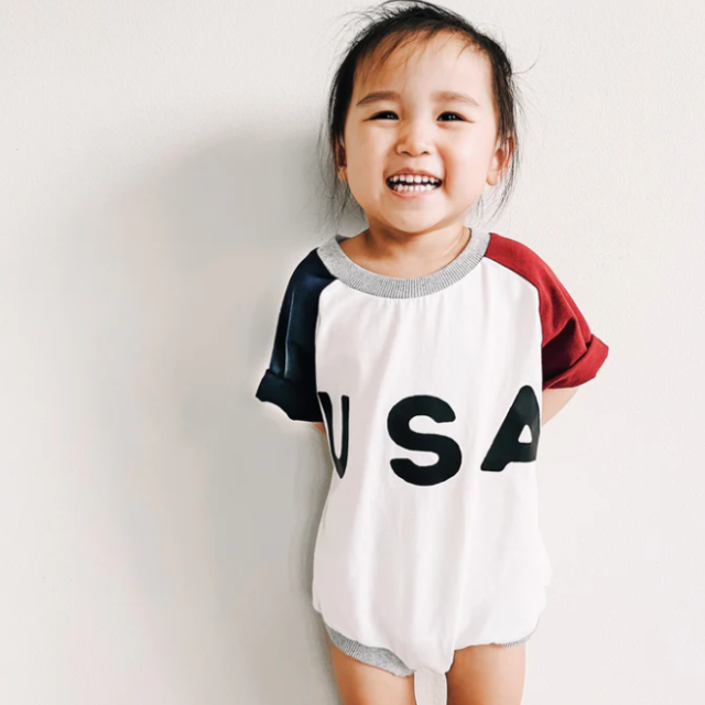 USA Romper  |  0-3 mo to  2T