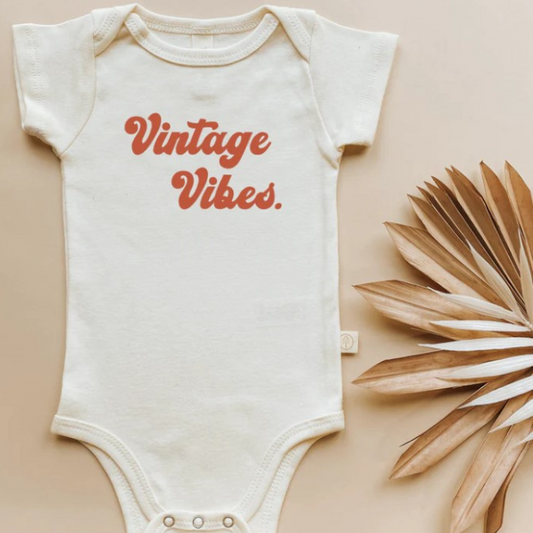 Vintage Vibes  |  Organic Cotton Bodysuit