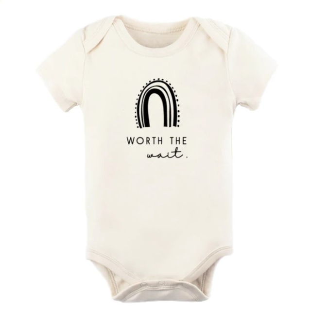 Worth the Wait  |  Organic Cotton Bodysuit  |  6-12 mo