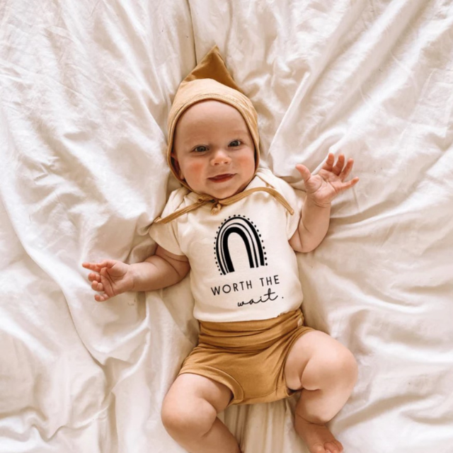 Worth the Wait  |  Organic Cotton Bodysuit  |  6-12 mo